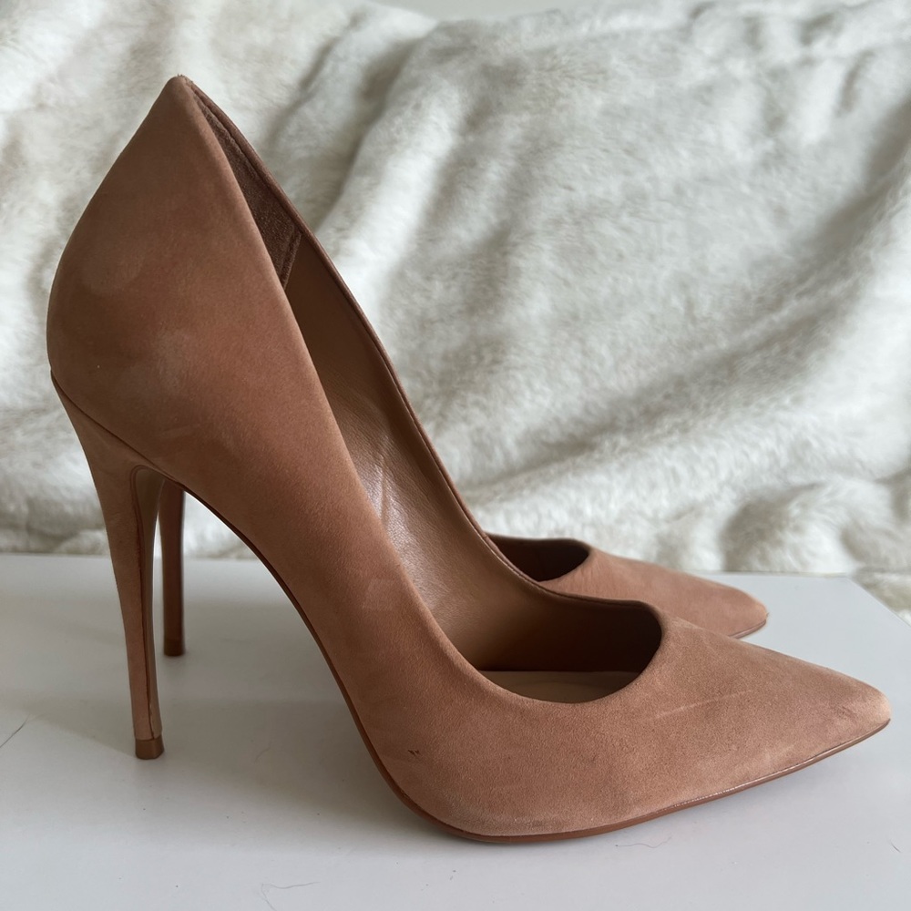 Also Tan Suede Pumps